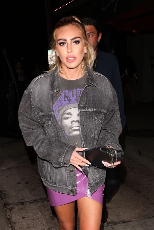 PETRA STUNT Leaves Craig’s Restaurant in West Hollywood 05/29/2018