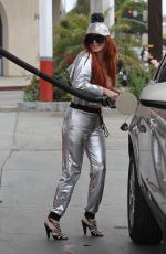PHOEBE PRICE at a Gas Station in Beverly Hills 05/18/2018