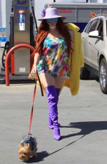 PHOEBE PRICE at a Gas Station in Hollywood 05/04/2018
