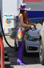 PHOEBE PRICE at a Gas Station in Hollywood 05/04/2018