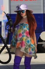 PHOEBE PRICE at a Gas Station in Hollywood 05/04/2018