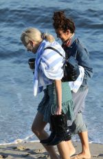 PIXIE LOTT Out on the Beach in Malibu 05/05/2018