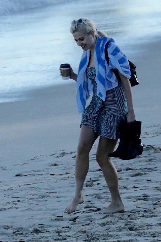 PIXIE LOTT Out on the Beach in Malibu 05/05/2018
