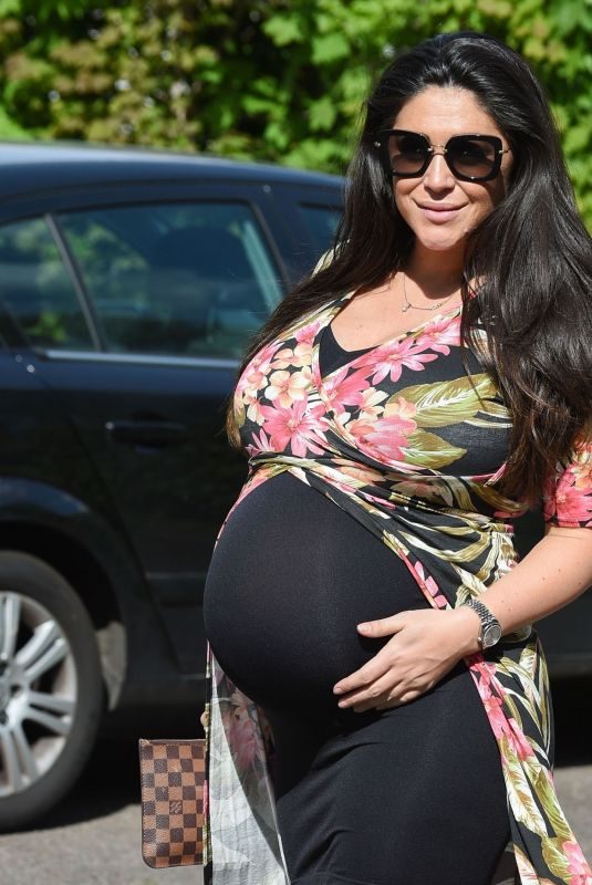 Pregnant CASEY BATCHELOR Out and About in Essex 05/03/2018