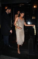 Pregnant CHANEL IMAN Night Out in London 05/29/2018
