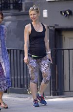 Pregnant CLAIRE DANES Out and About in New York 05/03/2018