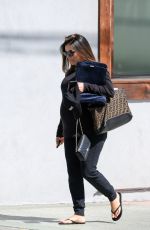 Pregnant EVA LONGORIA Leaves a Hair Salon in Los Angeles 05/25/2018