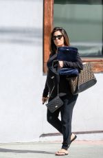 Pregnant EVA LONGORIA Leaves a Hair Salon in Los Angeles 05/25/2018