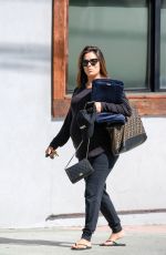 Pregnant EVA LONGORIA Leaves a Hair Salon in Los Angeles 05/25/2018