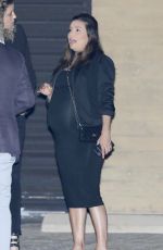 Pregnant EVA LONGORIA Out for Dinner at Nobu in Los Angeles 05/19/2018