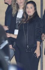 Pregnant EVA LONGORIA Out for Dinner at Nobu in Los Angeles 05/19/2018