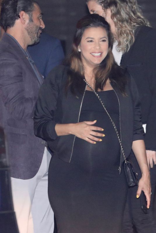 Pregnant EVA LONGORIA Out for Dinner at Nobu in Los Angeles 05/19/2018