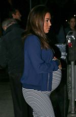 Pregnant EVA LONGORIA Out for Dinner at Via Veneto in Santa Monica 05/27/2018