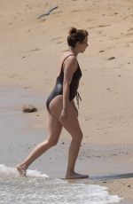 Pregnant TROIAN BELLISARIO in Swimsuit at a Beach in Mykonos 05/25/2018