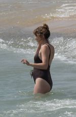 Pregnant TROIAN BELLISARIO in Swimsuit at a Beach in Mykonos 05/25/2018