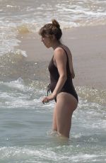Pregnant TROIAN BELLISARIO in Swimsuit at a Beach in Mykonos 05/25/2018