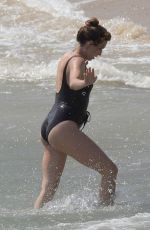 Pregnant TROIAN BELLISARIO in Swimsuit at a Beach in Mykonos 05/25/2018