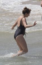 Pregnant TROIAN BELLISARIO in Swimsuit at a Beach in Mykonos 05/25/2018