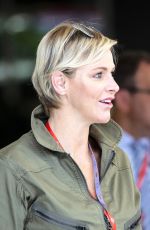 PRINCESS CHARLENE at 2nd F1 Practice Session at Monaco Gran Prix 05/26/2018