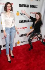QUINN SHEPHARD and NADIA ALEXANDER at American Animals Premiere in New York