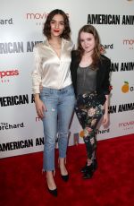QUINN SHEPHARD and NADIA ALEXANDER at American Animals Premiere in New York