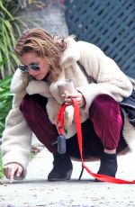 RACHAEL TAYLOR Out With Her Dog in Los Angeles 05/12/2018