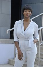 RACHEL ADEDEJI Arrives Jennifer Metcalfes Baby Christening in Liverpool 05/20/2018