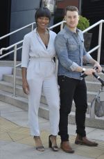 RACHEL ADEDEJI Arrives Jennifer Metcalfes Baby Christening in Liverpool 05/20/2018