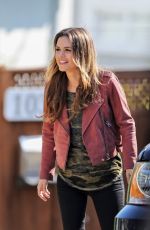 RACHEL BILSON and Eddie Cibrian on the Set of Take Two in New Westminster 05/17/2018