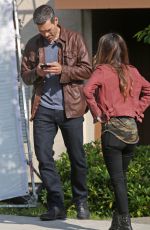 RACHEL BILSON and Eddie Cibrian on the Set of Take Two in New Westminster 05/17/2018