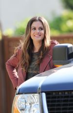 RACHEL BILSON and Eddie Cibrian on the Set of Take Two in New Westminster 05/17/2018