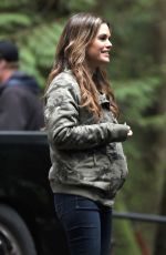 RACHEL BILSON on the Set of Take Two in Vancouver 04/30/2018