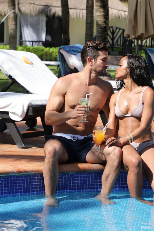 RACHEL LINDSAY in Bikini at Riviera Maya in Mexico 05/29/2018