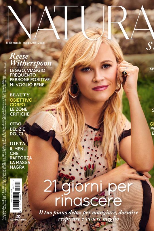 REESE WITHERSPOON in Natural Style, June 2018 Issue