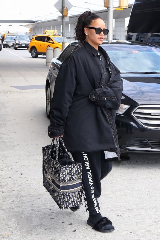 RIHANNA at JFK Airport in New York 05/04/2018