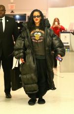 RIHANNA at JFK Airport in New York 05/11/2018