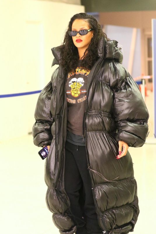 RIHANNA at JFK Airport in New York 05/11/2018