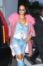 RIHANNA Leaves Her Hotel in New York 05/05/2018