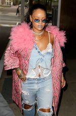 RIHANNA Leaves Her Hotel in New York 05/05/2018