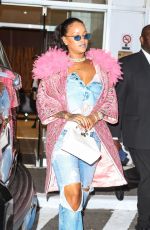 RIHANNA Leaves Her Hotel in New York 05/05/2018