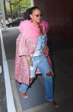 RIHANNA Leaves Her Hotel in New York 05/05/2018