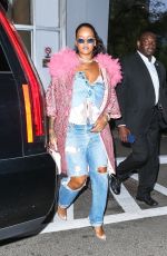 RIHANNA Leaves Her Hotel in New York 05/05/2018