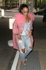 RIHANNA Leaves Her Hotel in New York 05/05/2018