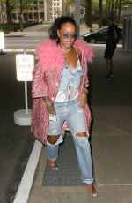 RIHANNA Leaves Her Hotel in New York 05/05/2018