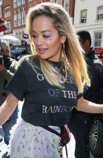 RITA ORA at BBC Radio One in London 05/10/2018
