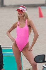 ROMEE STRIJD in Swimsuit on the Set of a Photoshoot in Malibu 05/13/2018