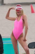 ROMEE STRIJD in Swimsuit on the Set of a Photoshoot in Malibu 05/13/2018