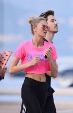 ROMEE STRIJD Out Jogging in Cannes 05/08/2018