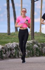 ROMEE STRIJD Out Jogging in Cannes 05/08/2018