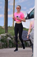 ROMEE STRIJD Out Jogging in Cannes 05/08/2018
